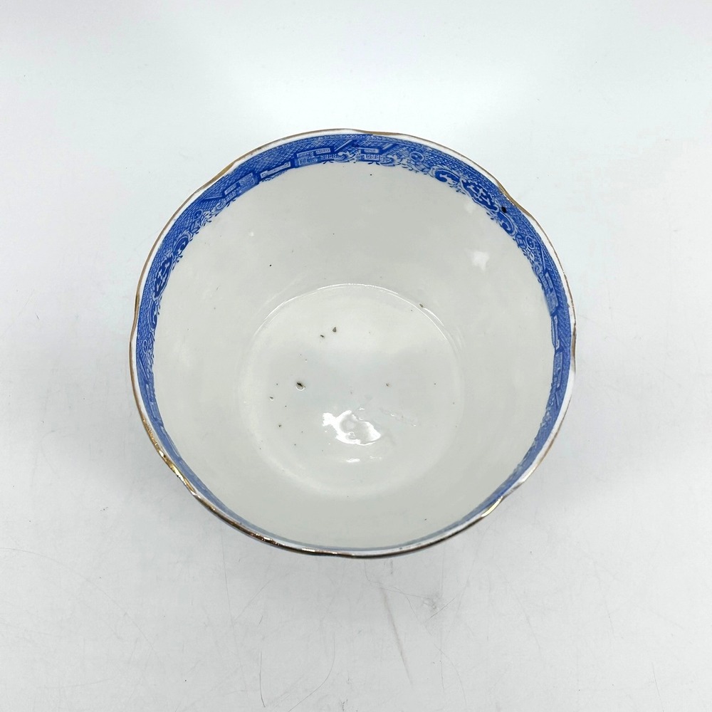 Antique Clifton China Blue Willow Waste Bowl Wildblood Heath & Sons England 1908 - Picture 2 of 11
